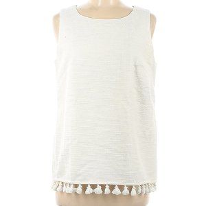 NWOT Sail to Sable Sleeveless Top w/ Pompoms - Size M